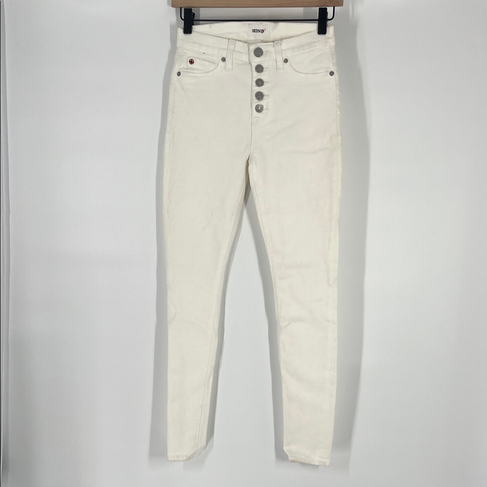 Hudson White Skinny Pants Jean Size 24 Gently Used